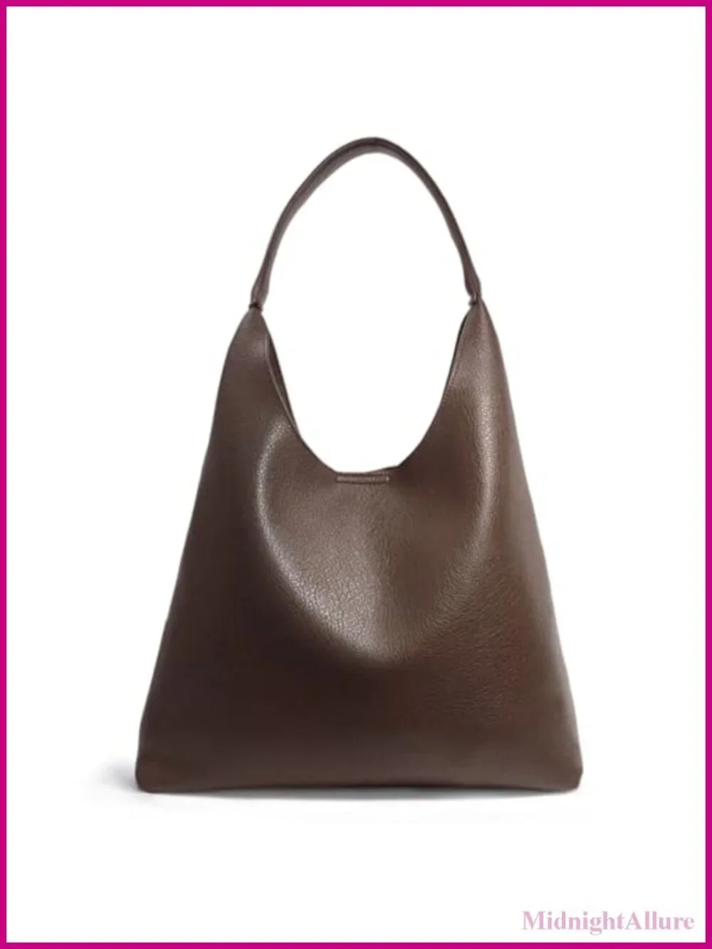 Soft Vegan Leather Slouchy Hobo Bag Shoulder Handbag Tote Purse